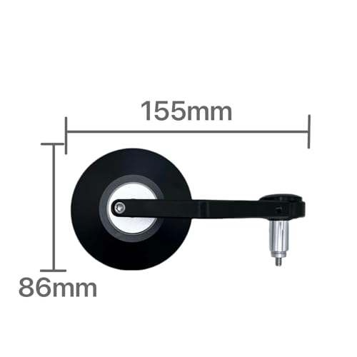 Espejos moto lateral antivibración plata para manillar 22mm de Rebel CMX300 CMX500 CMX1100 2
