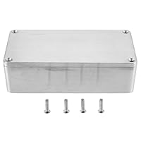 Hoite Aluminium-Projektgehäuse-Box-Effekt Aluminium-Box Metall-DIY-Projekt Korrosionsbeständiges wasserdichtes elektrisches Gehäuse Instrumentengehäuse
