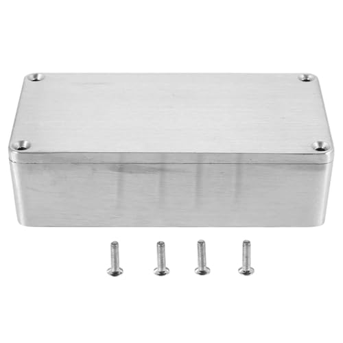 Hoite Aluminium-Projektgehäuse-Box-Effekt Aluminium-Box Metall-DIY-Projekt Korrosionsbeständiges wasserdichtes elektrisches Gehäuse Instrumentengehäuse