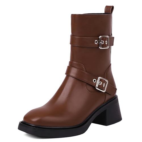 Boots equestrian femme bout carré idéales pour flâner dans les rues de Paris