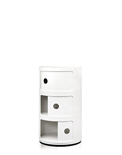 Kartell Componibili Contenitore, ABS, Bianco, 32 x 32 x 58.5 cm...