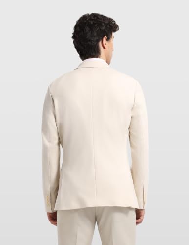 Image of Arrow Men's Textured Zero Calorie Slim Fit Blazer