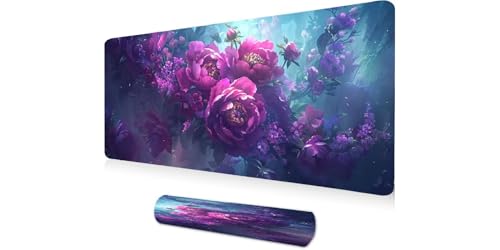 Grand Tapis Souris Floraison 1200x400 pour Aménager un Bureau Télétravail
