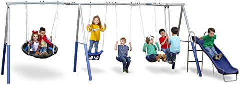 XDP Recreation Fun Forever Swing Set, Gray