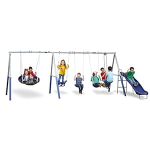 XDP Recreation Fun Forever Swing Set, Gray