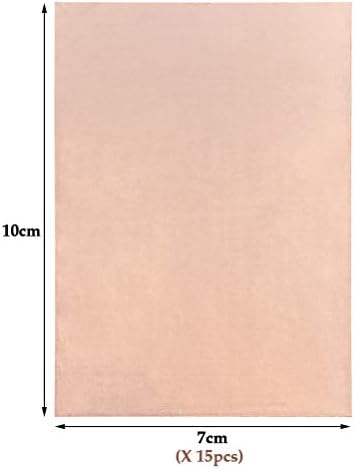 15 Pcs Single Sided Copper Clad Laminate PCB Circuit Board Plate Circuit Board 7 x 10 cm