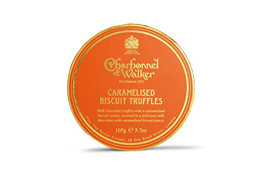 Charbonnel et Walker Caramelised Biscuit Truffles, Milk Chocolate with Biscuit Center, 105g, 3.7oz