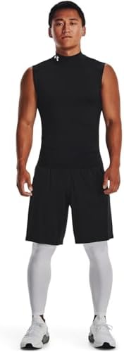 Under Armour Mens HeatGear Armour Compression Mock Sleeveless