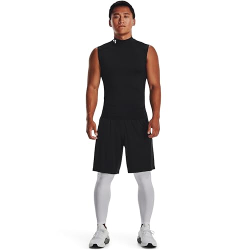 Under Armour Mens HeatGear Armour Compression Mock Sleeveless