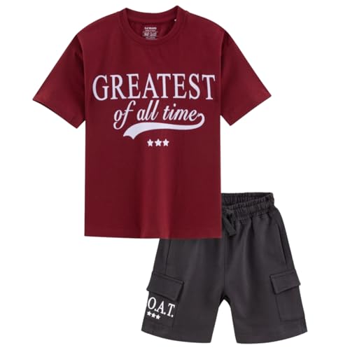 Image of Nap Chief Kids Unisex Pure Cotton Printed Co ord Sets for Boys & Girls, T Shirt and Shorts for Casual Wear