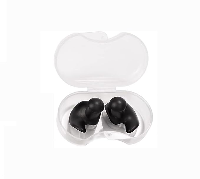 Earplugs for Swimming Bathing and Sleeping, Professional Reusable Silicone Swim Earplugs for Adult and children Swimmers, Watersports, Shower, Bathing, Scuba diving(S) 1 Pair (Black) (B0CH84J3LF) Amazon Price History, Amazon Price Tracker
