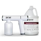 SKV Disinfectant and Sanitizing Solution with Electric Cordless Atomizing Sprayer for 360-Degree Coverage and No...