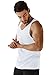 URBEST Men's Neon Workout Sleeveless Shirts Quick Dry Swim Beach Muscle Gym Running Athletic Tank Top White S