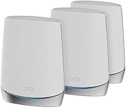 NETGEAR Orbi RBK753 High-Performance Whole Home Mesh WiFi System 3-Pack Includes 1 Router & 2 Satellites White