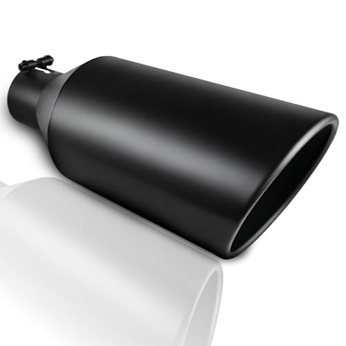 Image of MuHize Exhaust Tips 3 inch Inlet, 6 inch Outlet 15 inch Length Performance Exhaust Tip