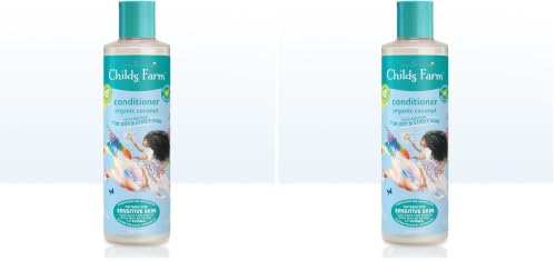Image of Childs Farm Kids Coco-Nourish Conditioner Organic Coconut Dry, Curly & Coily Hair Conditions & Nourishes, 250ml (Pack of 2)