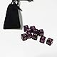 Yourandoll 10 STÜCKE Polyedrische Würfel D6 Dice Würfel Spielwürfel for DND RPG Tischspiele (Lila Schwarz)