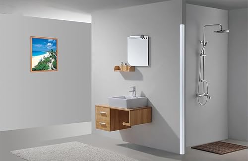 Finition grain bois jaune pour nez de marche et angle mural de couloir