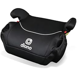 1 of Diono Solana, No Latch, Single Backless Booster Car Seat, Lightweight, Machine Washable Covers, Cup Holders, Black