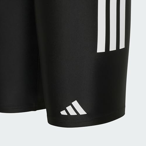 adidas Jungen 3S Swim Jammers Kids Swimwear, Black/White, 12-13 Years