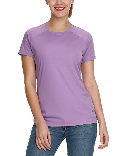 Baleaf Women's Upf 50+ Uv Protection Shirts Short Sleeve T-Shirts Spf Sun Shirts Quick Dry Outdoor Performance Tops Purple Size M #TOP16