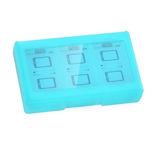 NiuLumea Caja de tarjetas de juego para Nintendo Switch, paquete de 2 cajas de almacenamiento ABS, para cartuchos de juego organizadores compactos de 17 x 10 x 1.06 pulgadas, compatible con Switch 2