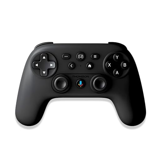 THOMSON Gamepad 400A - Mando de juegos Bluetooth para TV y PC, asistente de voz, búsqueda y reproducción de contenido