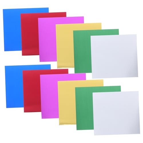 Papier Miroir pour Scrapbooking Facile à Plier, 224 Feuilles d'Aluminium Décoratif