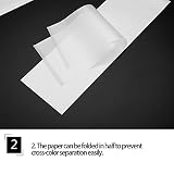 Papier do farbowania włosów, 100 sztuk profesjonalnego arkusza do farbowania włosów wielokrotnego użytku, trwałe paski do rozjaśniania włosów do farbowania włosów, kolor włosów