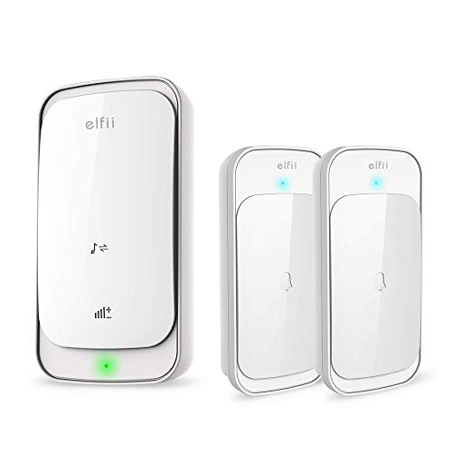 Elfii Wireless Doorbell Chime Kit,Touch Button Activated 1000FT/300M Range Operating 58 Melodies Chimes