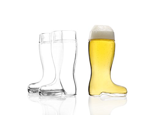 Stölzle exterior Cristal cerveza botas 0,25 l u0096 con llenado, cerveza cristal, botas, botas de cristal, 3 unidades, apto para lavavajillas