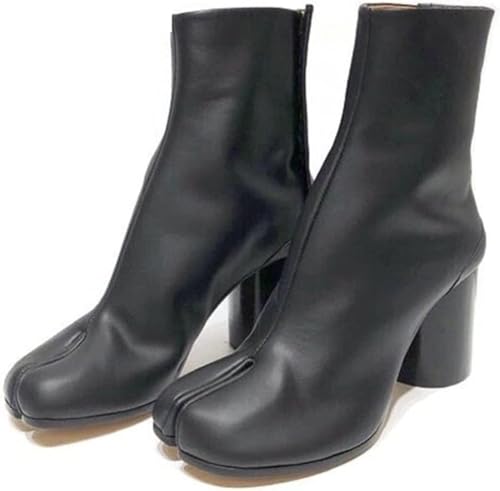 Bottines Tabi d'hiver CWZMQK à gros talons ronds parfaites pour le style urbain quotidien