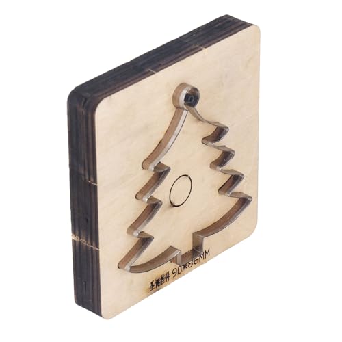 Troquel de corte de cuero con base de madera de abedul y forma de árbol de Navidad 8