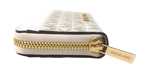 Michael Kors Jet Set Travel Medium Zip Around Card Case Light Cream Multi #TOP1