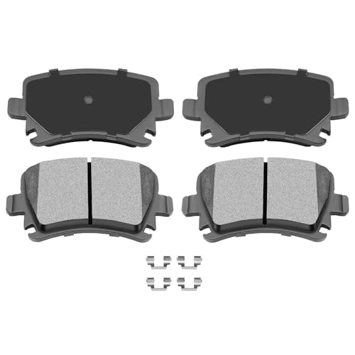 Image of AUTOMUTO Rear Brake Pads Kits, 4PCS Ceramic Brake Pads Set D1108 For Audi A3 A4 A6 Q3 TT, For Volkswagen CC Eos Golf