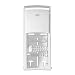 Tork 555620 Elevation High Capacity Bath Tissue Dispenser, Plastic, 14.2" Height x 6.3" Width x 6.46" Depth, White (Case of 1) for use with Tork 110292A or 110291A