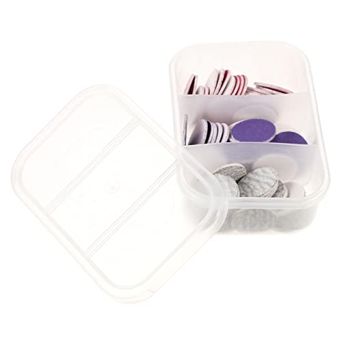 Healeved 72 Piezas Hojas Para Pulir Uñas Piedra Pómez Para Los Pies Cepillo Para Fregar Los Pies Depuradores De Pies Amoladora Perforar Giratorio Brocas Para Uñas Material De Gasa De Resina