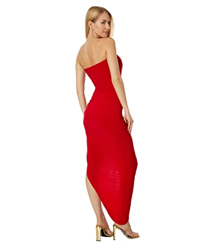 Image of Norma Kamali Women's Strapless Side Drape Gown