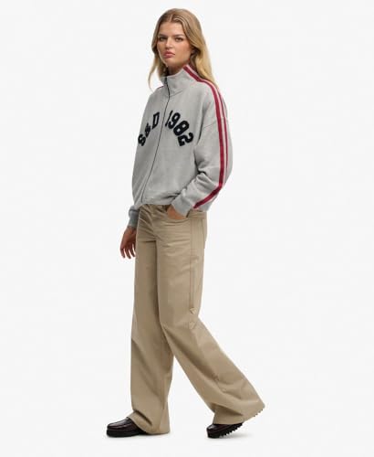 Superdry Para Mujer. W7011313A PantalóN Chino Baggy Beige (30/30), Casual, AlgodóN - 3