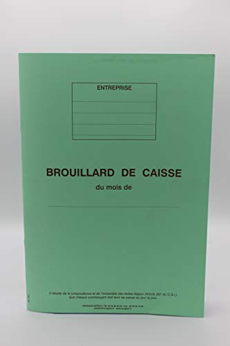 Brouillard de caisse mensuel lot de 12 pour simplifier vos comptes