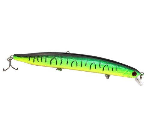 Ma-peche.fr - Leurre Traine 13,8Cm 19G, Couleur: Vert Raye Cover