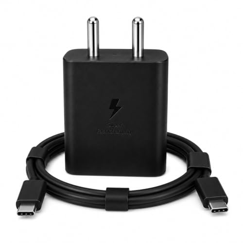 Image of HANYCONY 25w Type-C Charger /Adapter with C to C Cable for Samsung Galaxy S25, S24, S23, S22, S21(Ultra /Fe), M36, M16, M06, M05, M56, A55 5G, A15| PD3.0 | Original Charging Speed |