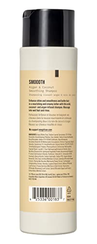 AG Care Smoooth Argan and Coconut Smoothing Shampoo, Enhance Shine and Smoothness, Sulfate-Free Shampoo, 10 Fl Oz
