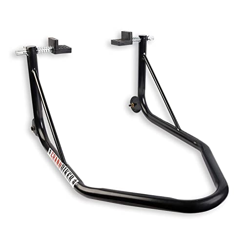 Image of Grandbiker Rear Universal Wheel Paddock Stand Extra Strong with Swing Arm Rest for Jawa Perak (Black)
