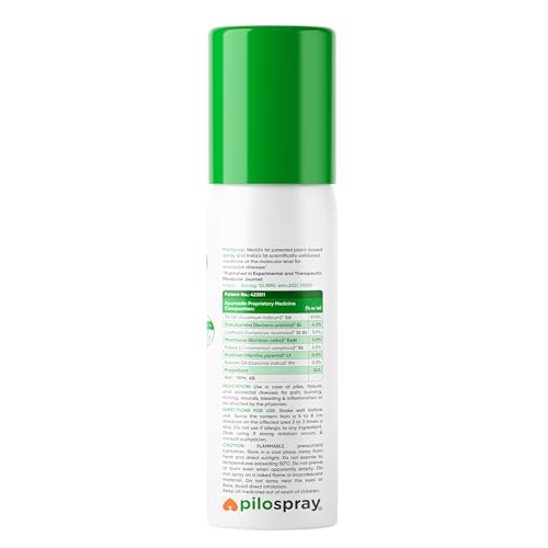 Image of Healing Hands PiloSpray Piles Treatment Spray - 35 gram, Patented Plant Based Hemorrhoids and Fissure Solution, Clinically Proven, Herbal & Natural Care