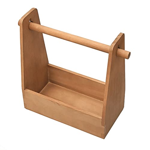WERTSW Gewürz-Organizer-Box, Holz, Outdoor, Camping, Picknick, tragbarer Handaufbewahrungskorb, Outdoor-Aufbewahrungsbehälter, geeignet für Gewürzflaschen, Sprühdosen, Gewürze, Salz, Ketchup – Bild 3