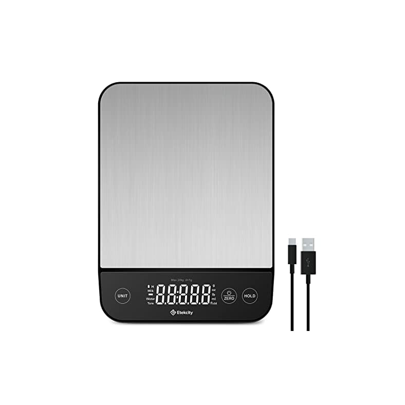 ETEKCITY Digital Kitchen Scales 10 kg with FoodGrade Stainless Steel