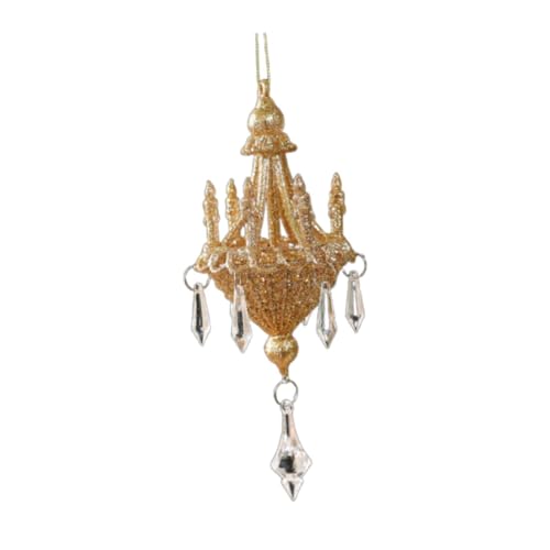 SYFOAR Ciondolo Ornamento per Albero di Natale novità Ornamento di Natale Decorazione per Albero di Natale per Hotel Bar Ristorante bomboniera per Interni, Oro