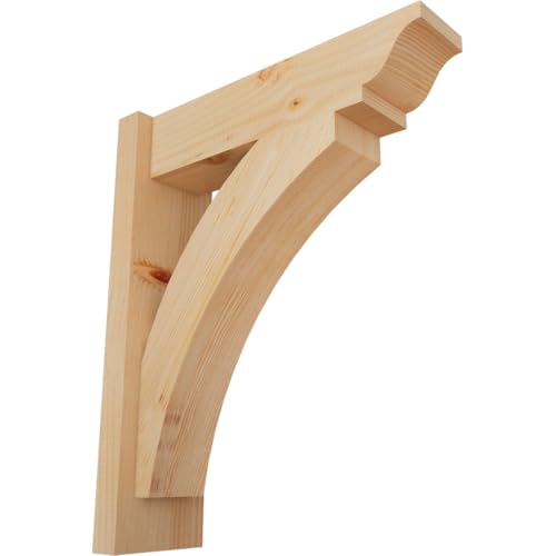 5 1/2"W x 18"D x 22"H Thorton Smooth Traditional Outlooker, Douglas Fir