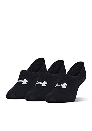 Under Armour Women`s Essential Ultra Low Socks (3 Pack) (Black (UR394) / Anthracite, Medium)